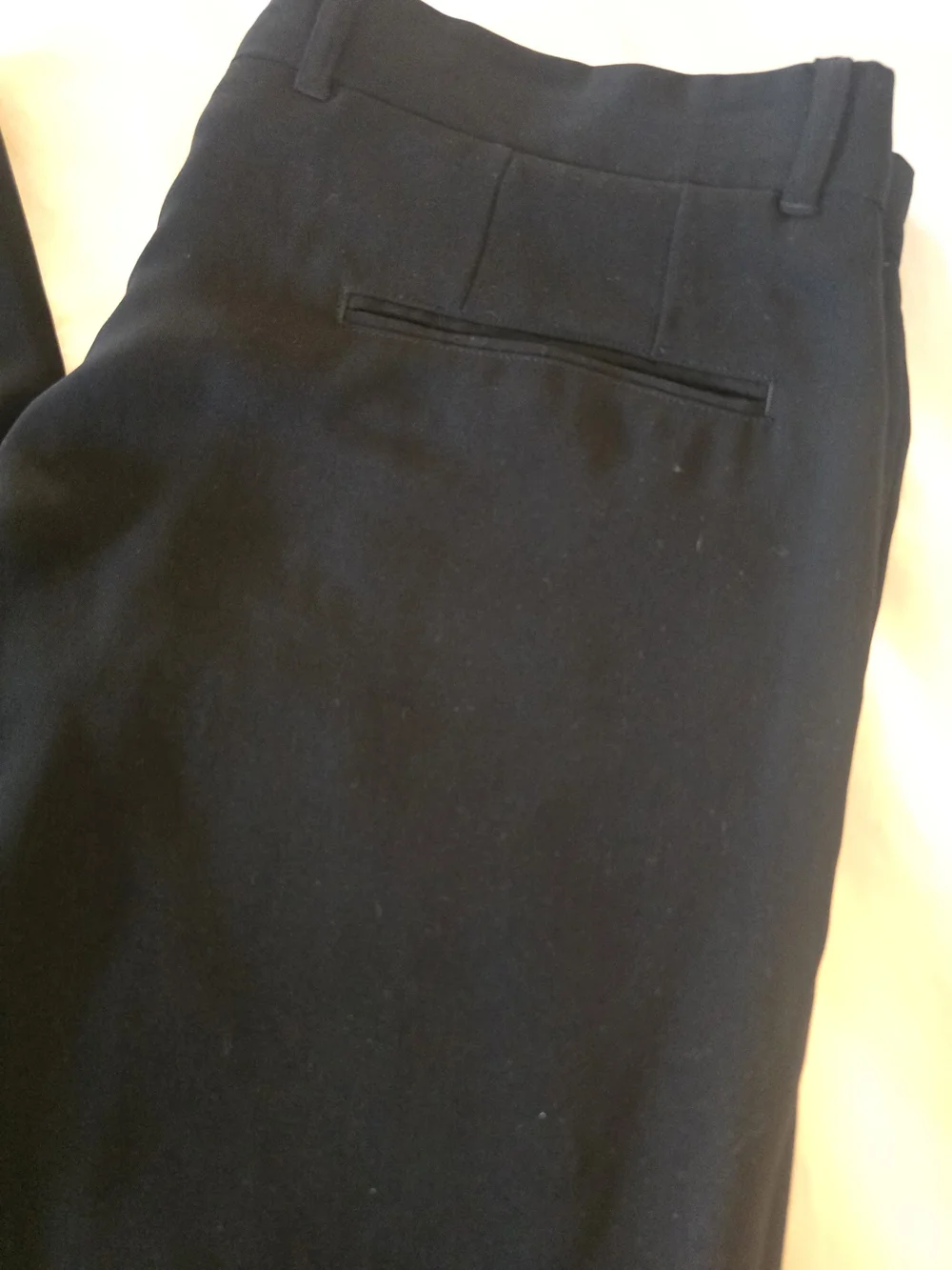 Armani Exchange Black Straight Leg Dress Pants